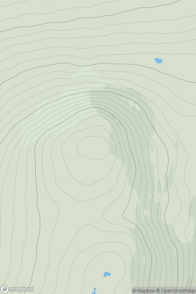 Thumbnail image for Meall nan Sac [Loch Rannoch to Glen Lyon] showing contour plot for surrounding peak